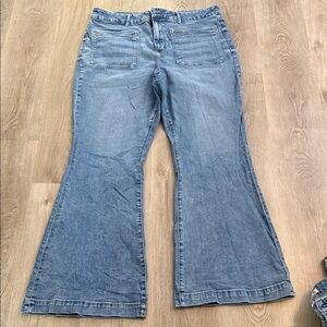 American Eagle Outfitters Light Blue Wide Leg Jeans
